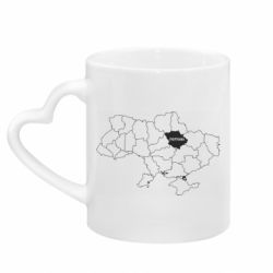 Кружки з ручкою у вигляді серця