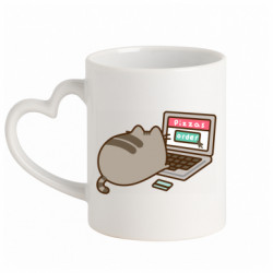 Кружки с ручкой в виде сердца