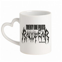 Кружки с ручкой в виде сердца - FATLINE