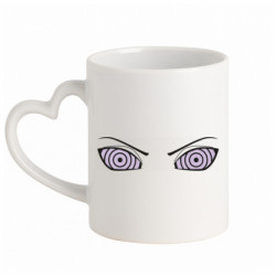 Кружка с ручкой в виде сердца Риннеган глаза - FATLINE Кружка с ручкой в виде сердца Риннеган глаза