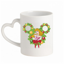 Кружки с ручкой в виде сердца