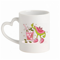 Кружки с ручкой в виде сердца