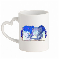 Кружки с ручкой в виде сердца
