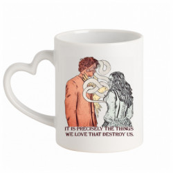 Кружки с ручкой в виде сердца