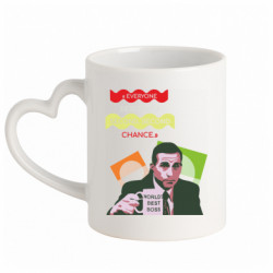 Кружки с ручкой в виде сердца