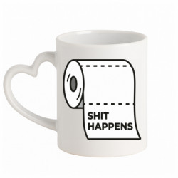 Кружки с ручкой в виде сердца