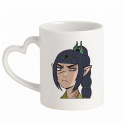 Кружки с ручкой в виде сердца