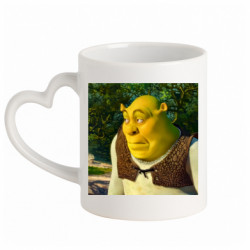 Кружки с ручкой в виде сердца