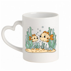 Кружки з ручкою у вигляді серця