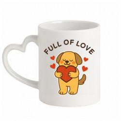 Кружки с ручкой в виде сердца