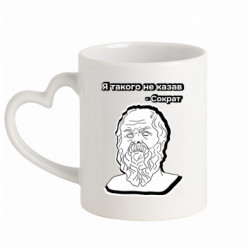 Кружки с ручкой в виде сердца