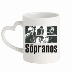 Кружка з ручкою у вигляді серця Сопрано Клан