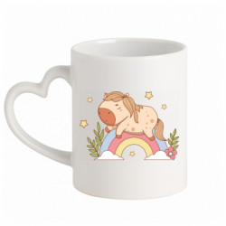 Кружки с ручкой в виде сердца