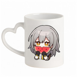 Кружки с ручкой в виде сердца