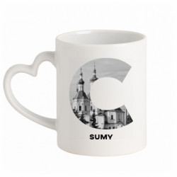 Кружки з ручкою у вигляді серця