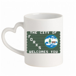 Кружки с ручкой в виде сердца