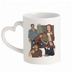 Кружки с ручкой в виде сердца