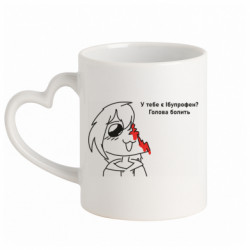 Кружки с ручкой в виде сердца