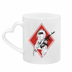 Кружки с ручкой в виде сердца