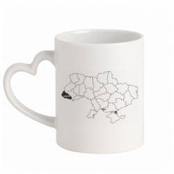 Кружки з ручкою у вигляді серця