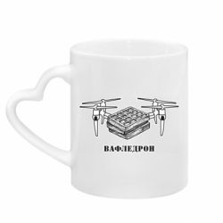 Кружки с ручкой в виде сердца
