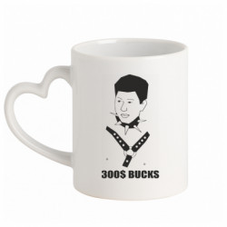 Кружки с ручкой в виде сердца - FATLINE