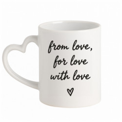 Кружки з ручкою у вигляді серця - FATLINE