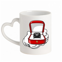 Кружки с ручкой в виде сердца - FATLINE