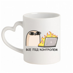 Кружки с ручкой в виде сердца