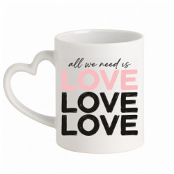 Кружки з ручкою у вигляді серця - FATLINE