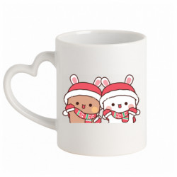 Кружки с ручкой в виде сердца