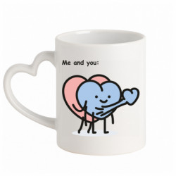 Кружки с ручкой в виде сердца - FATLINE