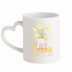 Кружки с ручкой в виде сердца