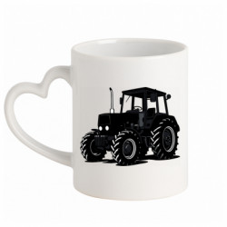 Кружка з ручкою у вигляді серця Юмз трактор
