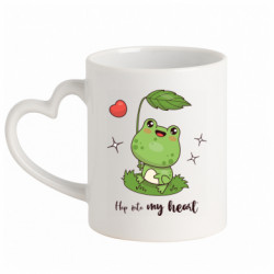 Кружки с ручкой в виде сердца