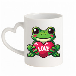 Кружки с ручкой в виде сердца