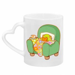 Кружки с ручкой в виде сердца - FATLINE