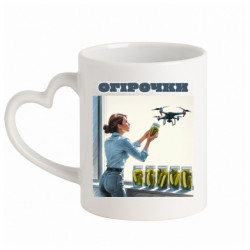 Кружки с ручкой в виде сердца