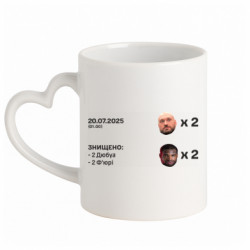 Кружки с ручкой в виде сердца