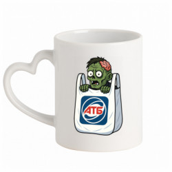 Кружки с ручкой в виде сердца