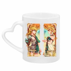Кружки с ручкой в виде сердца