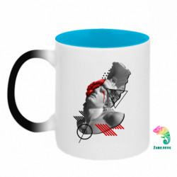 Кружки-хамелеоны двухцветные