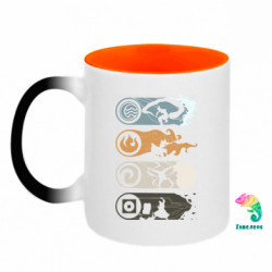 Кружки-хамелеоны двухцветные