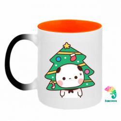 Кружка-хамелеон двухцветная Бубу В Костюме Елки - FATLINE Кружка-хамелеон двухцветная Бубу В Костюме Елки