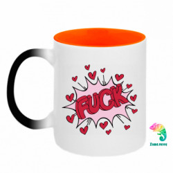 Кухоль-хамелеон двокольоровий F*CK СЛЕЙ - FATLINE Кухоль-хамелеон двокольоровий F*CK СЛЕЙ