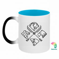 Кружки-хамелеоны двухцветные