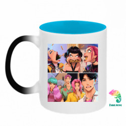 Кружки-хамелеоны двухцветные