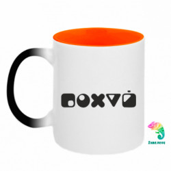 Кружки-хамелеони двокольорові