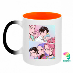 Кружки-хамелеоны двухцветные