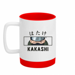 Кружка с силиконовым дном Kakashi Hatake Naruto - FATLINE Кружка с силиконовым дном Kakashi Hatake Naruto